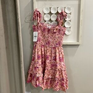 NWT &Merci Boutique Pink Floral Mini Dress